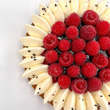 Tarte Framboises Sésame Noir